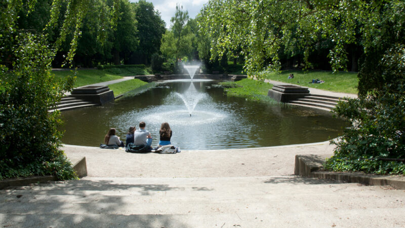 Het park van Noorderplantsoen in Groningen